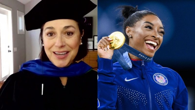 Kathy Warden and Simone Biles with their distinct professional careers